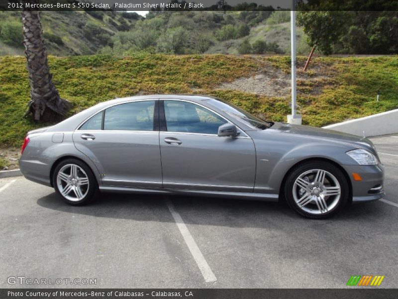 Paladium Silver Metallic / Black 2012 Mercedes-Benz S 550 Sedan