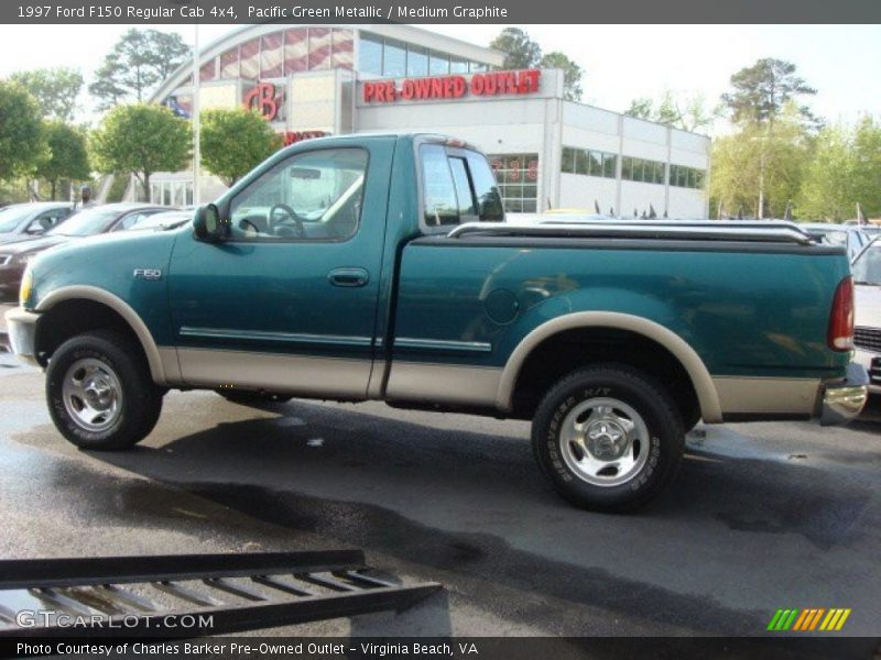 Pacific Green Metallic / Medium Graphite 1997 Ford F150 Regular Cab 4x4