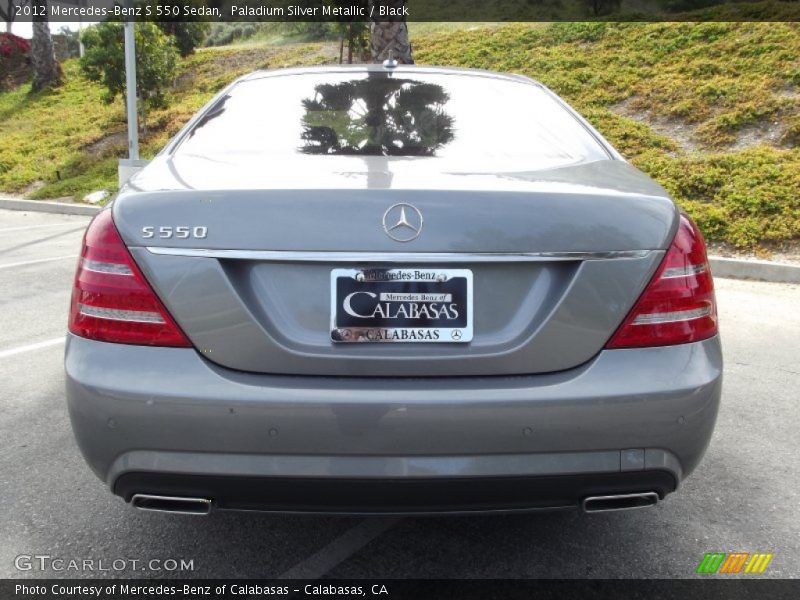 Paladium Silver Metallic / Black 2012 Mercedes-Benz S 550 Sedan
