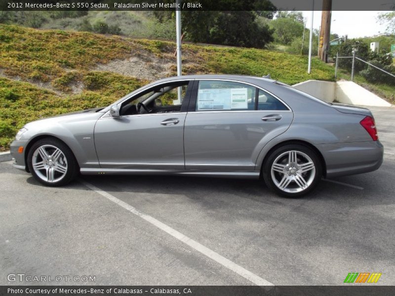 Paladium Silver Metallic / Black 2012 Mercedes-Benz S 550 Sedan