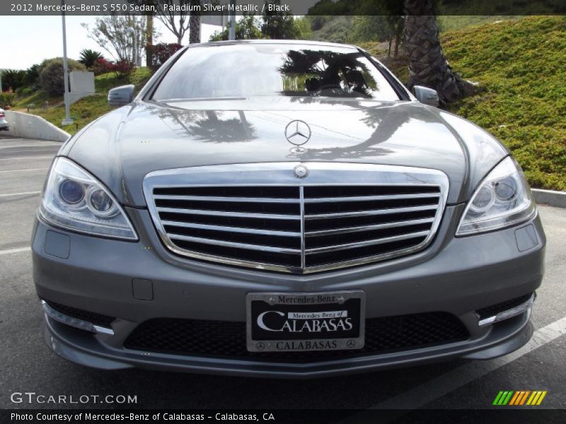 Paladium Silver Metallic / Black 2012 Mercedes-Benz S 550 Sedan