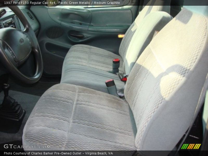 Pacific Green Metallic / Medium Graphite 1997 Ford F150 Regular Cab 4x4