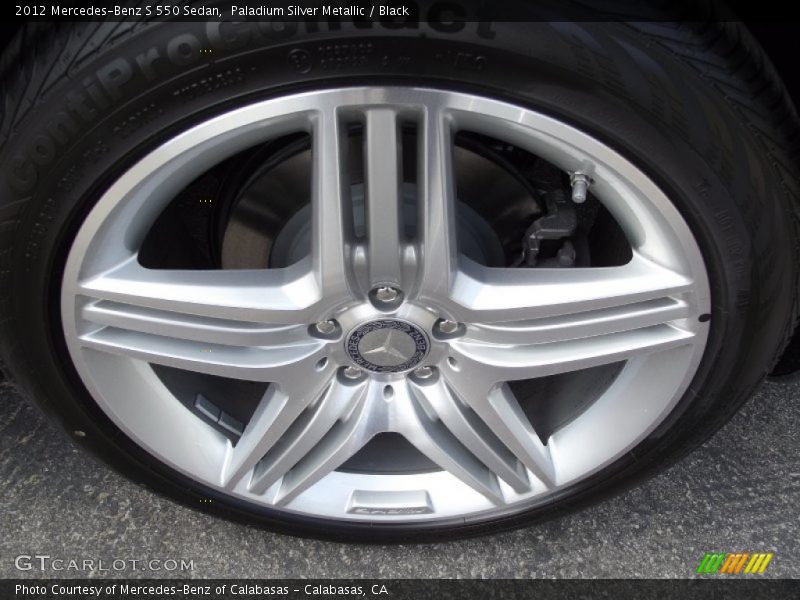 Paladium Silver Metallic / Black 2012 Mercedes-Benz S 550 Sedan