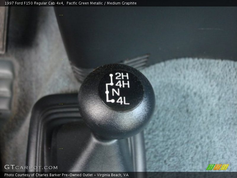 Pacific Green Metallic / Medium Graphite 1997 Ford F150 Regular Cab 4x4