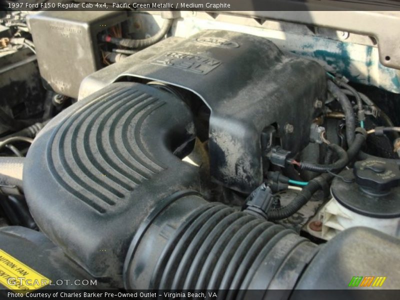 Pacific Green Metallic / Medium Graphite 1997 Ford F150 Regular Cab 4x4