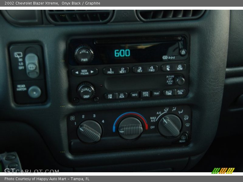 Controls of 2002 Blazer Xtreme