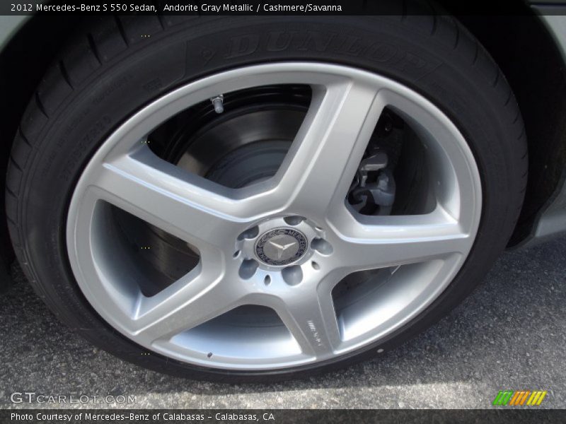 Andorite Gray Metallic / Cashmere/Savanna 2012 Mercedes-Benz S 550 Sedan