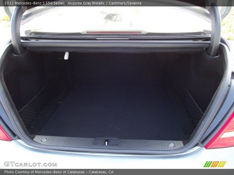 Andorite Gray Metallic / Cashmere/Savanna 2012 Mercedes-Benz S 550 Sedan