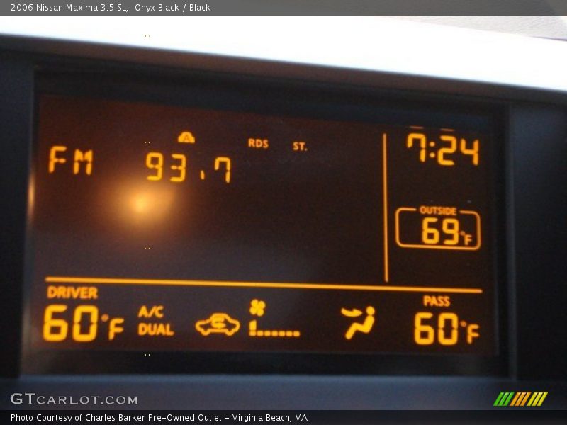 Onyx Black / Black 2006 Nissan Maxima 3.5 SL