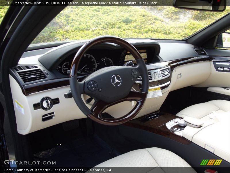 Magnetite Black Metallic / Sahara Beige/Black 2012 Mercedes-Benz S 350 BlueTEC 4Matic