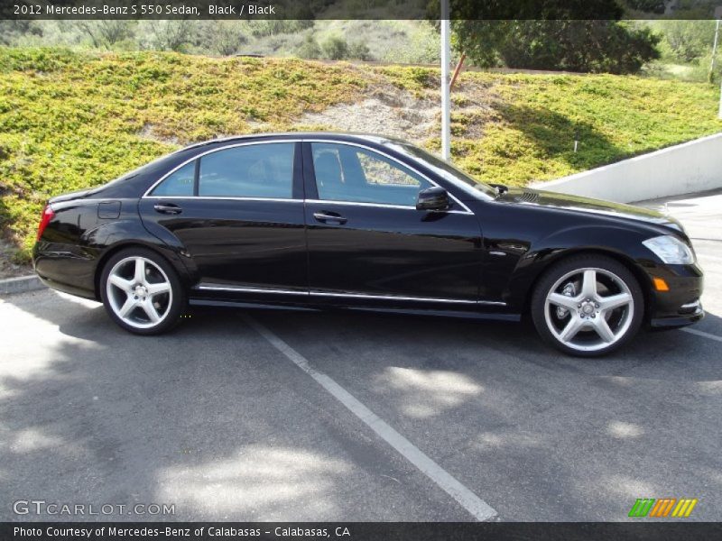 Black / Black 2012 Mercedes-Benz S 550 Sedan