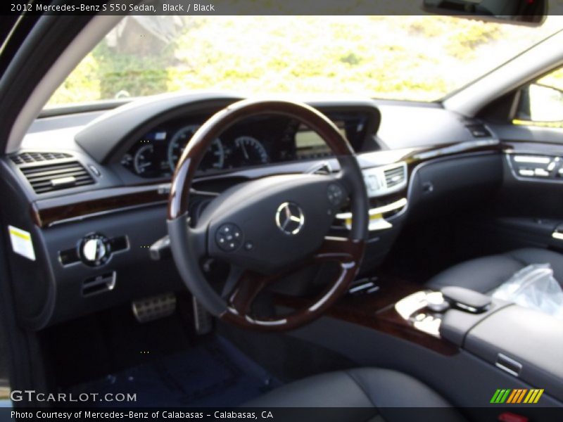 Black / Black 2012 Mercedes-Benz S 550 Sedan