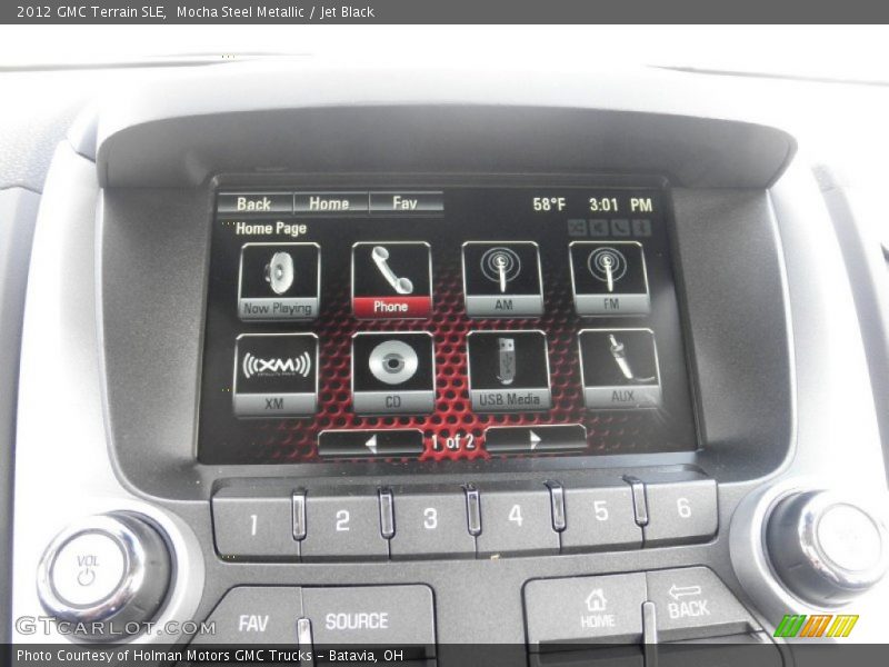 Mocha Steel Metallic / Jet Black 2012 GMC Terrain SLE