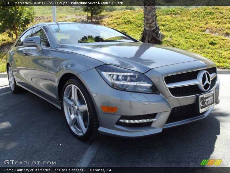 Palladium Silver Metallic / Black 2012 Mercedes-Benz CLS 550 Coupe