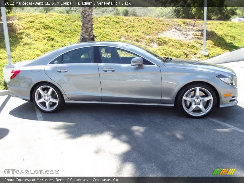 Palladium Silver Metallic / Black 2012 Mercedes-Benz CLS 550 Coupe