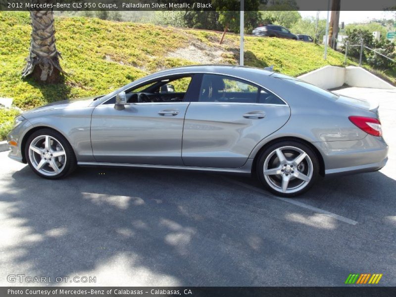 Palladium Silver Metallic / Black 2012 Mercedes-Benz CLS 550 Coupe