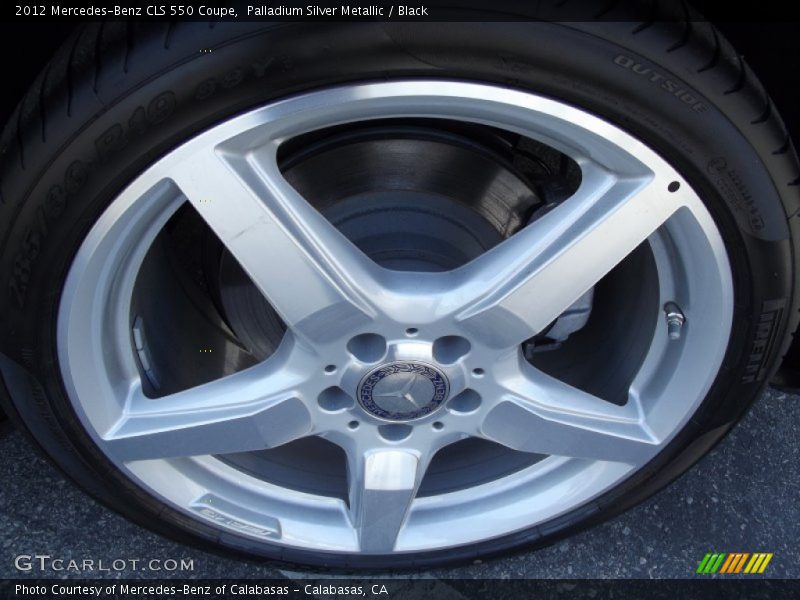 Palladium Silver Metallic / Black 2012 Mercedes-Benz CLS 550 Coupe
