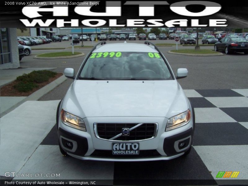 Ice White / Sandstone Beige 2008 Volvo XC70 AWD