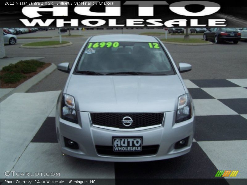 Brilliant Silver Metallic / Charcoal 2012 Nissan Sentra 2.0 SR