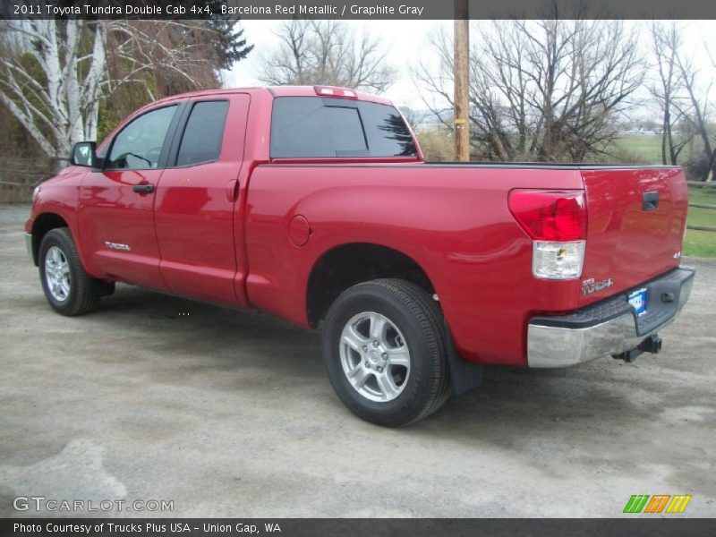 Barcelona Red Metallic / Graphite Gray 2011 Toyota Tundra Double Cab 4x4