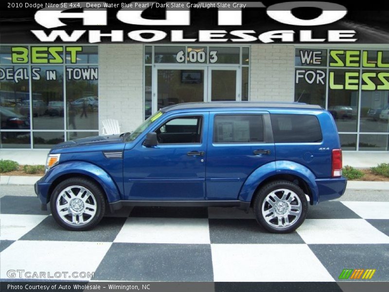 Deep Water Blue Pearl / Dark Slate Gray/Light Slate Gray 2010 Dodge Nitro SE 4x4