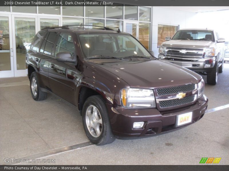 Dark Cherry Metallic / Ebony 2009 Chevrolet TrailBlazer LT 4x4