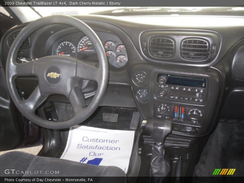 Dark Cherry Metallic / Ebony 2009 Chevrolet TrailBlazer LT 4x4
