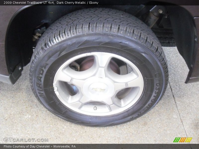 Dark Cherry Metallic / Ebony 2009 Chevrolet TrailBlazer LT 4x4