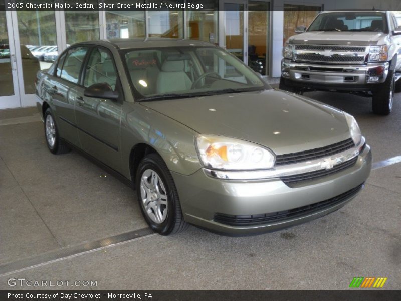 Silver Green Metallic / Neutral Beige 2005 Chevrolet Malibu Sedan