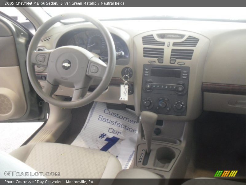 Silver Green Metallic / Neutral Beige 2005 Chevrolet Malibu Sedan