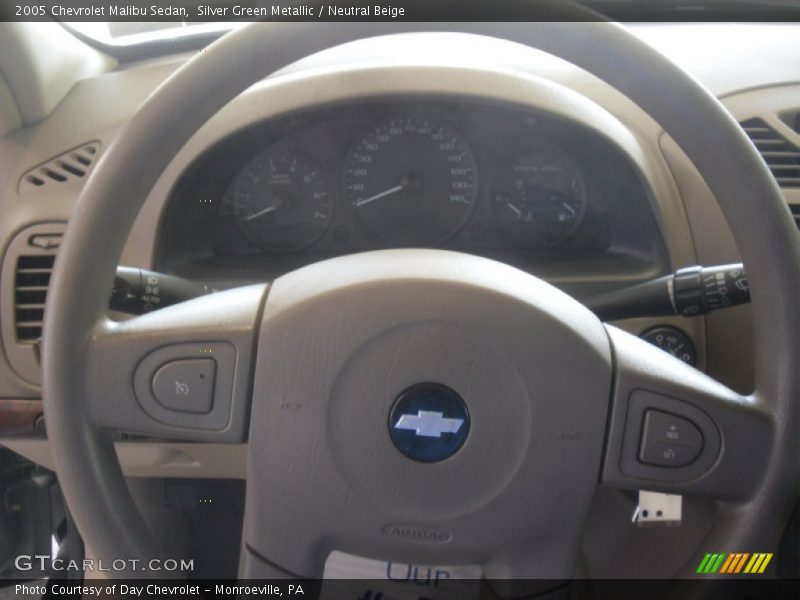 Silver Green Metallic / Neutral Beige 2005 Chevrolet Malibu Sedan