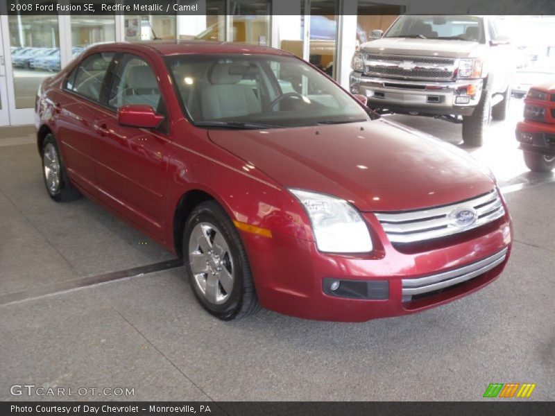 Redfire Metallic / Camel 2008 Ford Fusion SE