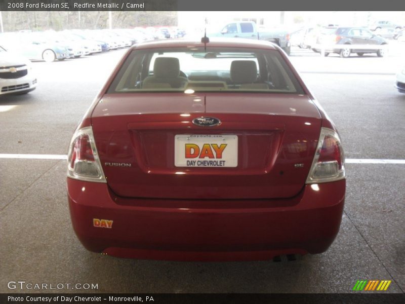 Redfire Metallic / Camel 2008 Ford Fusion SE