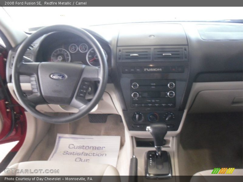 Redfire Metallic / Camel 2008 Ford Fusion SE