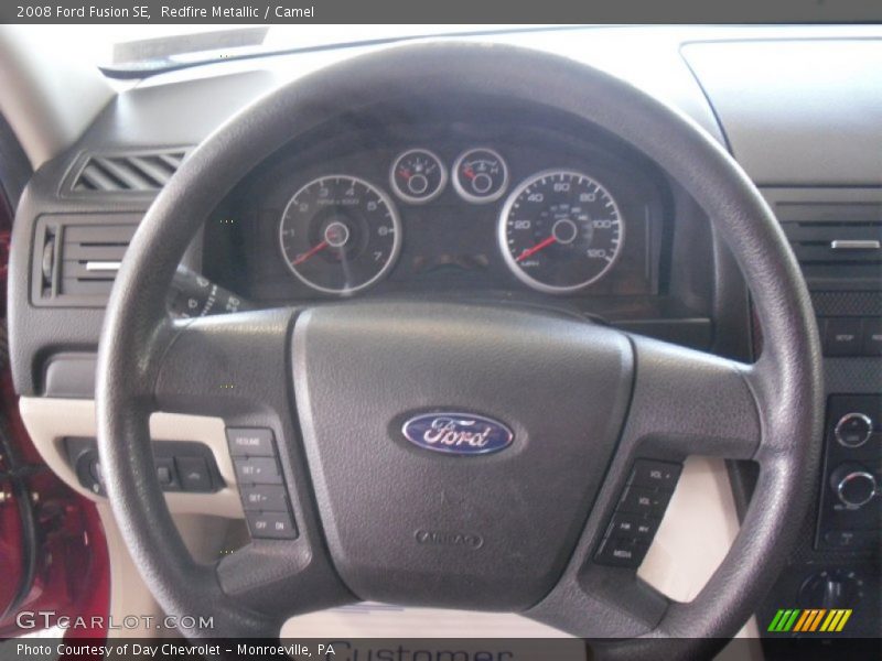 Redfire Metallic / Camel 2008 Ford Fusion SE