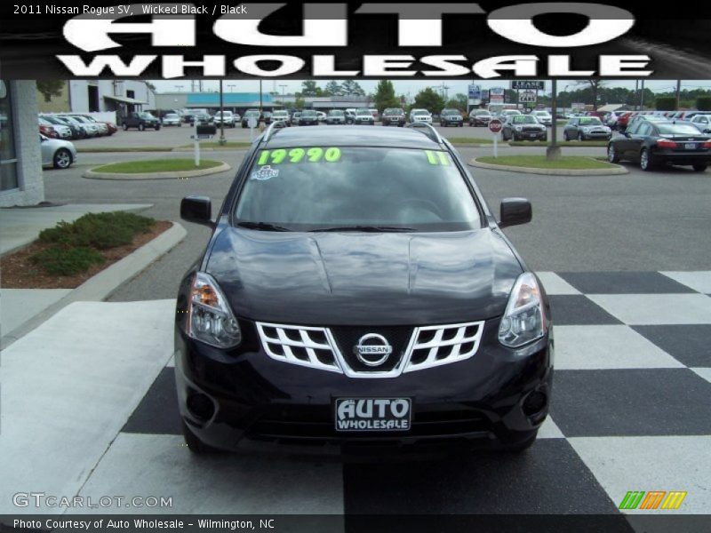 Wicked Black / Black 2011 Nissan Rogue SV