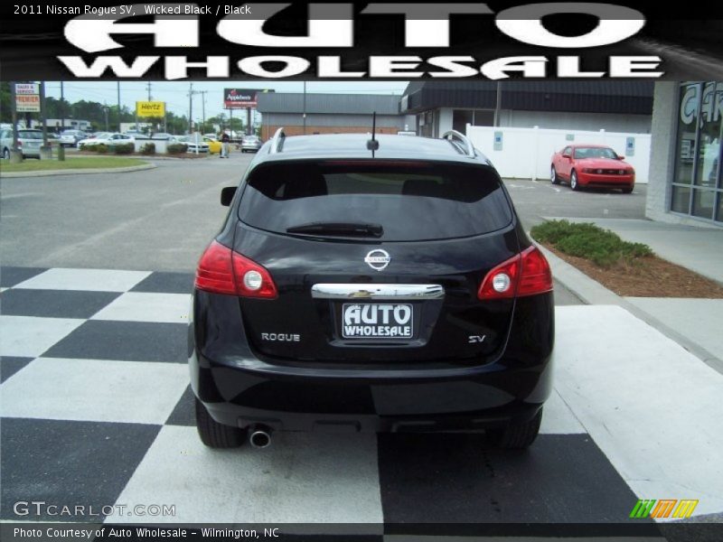 Wicked Black / Black 2011 Nissan Rogue SV