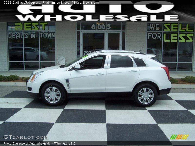 Platinum Ice Tricoat / Shale/Brownstone 2012 Cadillac SRX Luxury