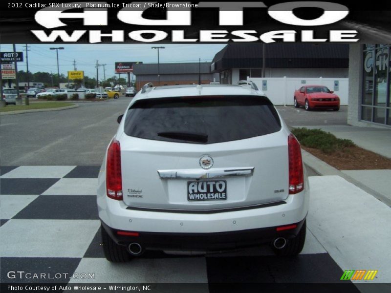 Platinum Ice Tricoat / Shale/Brownstone 2012 Cadillac SRX Luxury