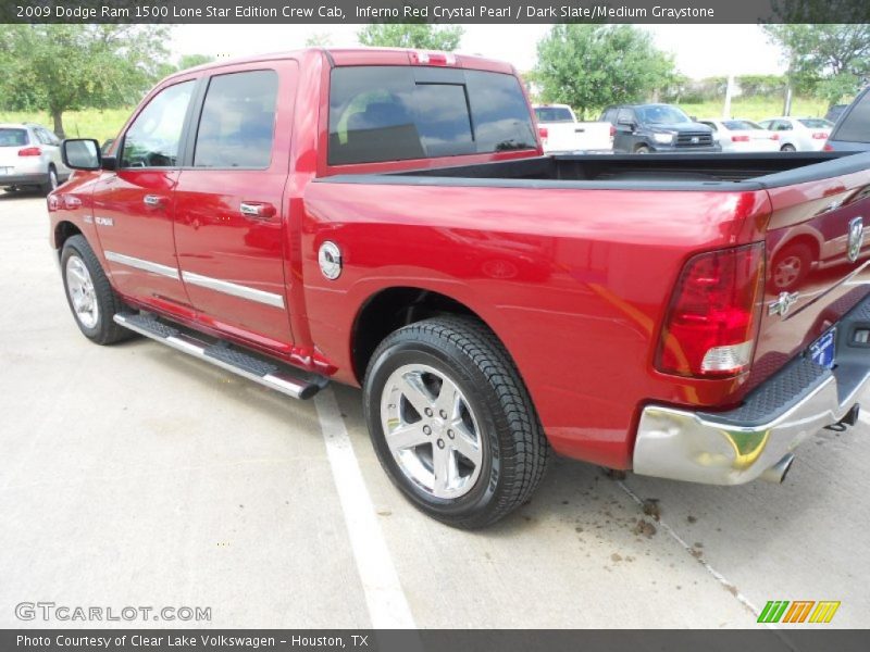 Inferno Red Crystal Pearl / Dark Slate/Medium Graystone 2009 Dodge Ram 1500 Lone Star Edition Crew Cab