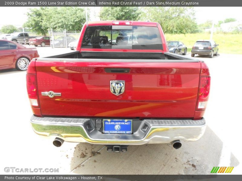 Inferno Red Crystal Pearl / Dark Slate/Medium Graystone 2009 Dodge Ram 1500 Lone Star Edition Crew Cab