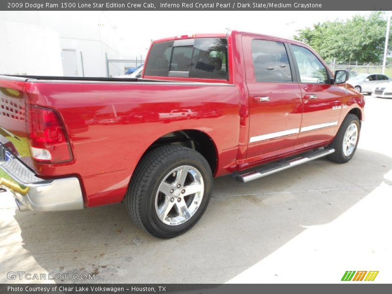 Inferno Red Crystal Pearl / Dark Slate/Medium Graystone 2009 Dodge Ram 1500 Lone Star Edition Crew Cab