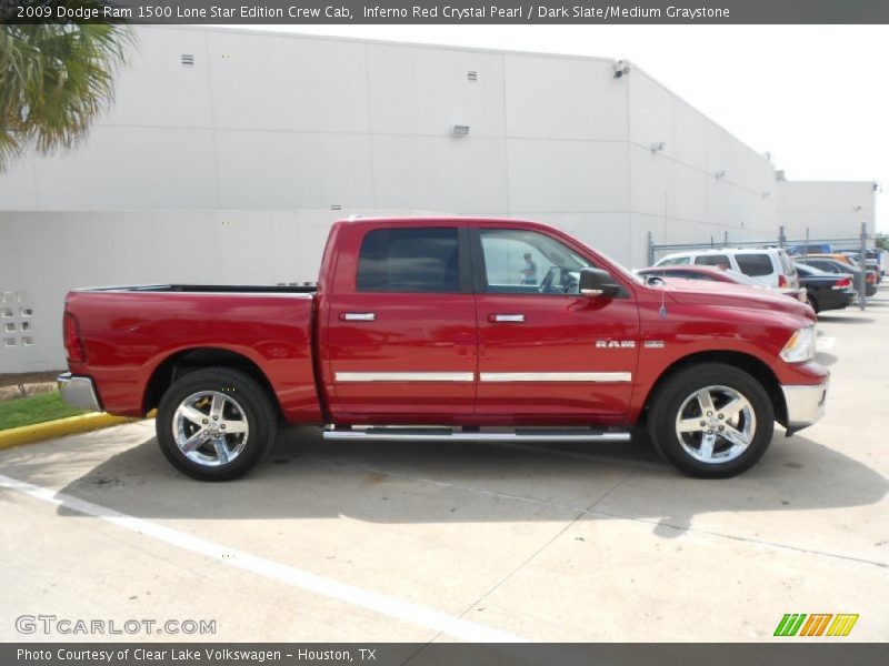 Inferno Red Crystal Pearl / Dark Slate/Medium Graystone 2009 Dodge Ram 1500 Lone Star Edition Crew Cab