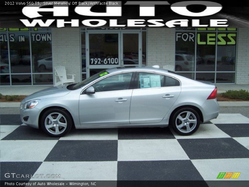 Silver Metallic / Off Black/Anthracite Black 2012 Volvo S60 T5