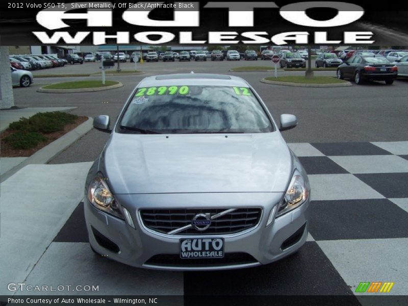 Silver Metallic / Off Black/Anthracite Black 2012 Volvo S60 T5