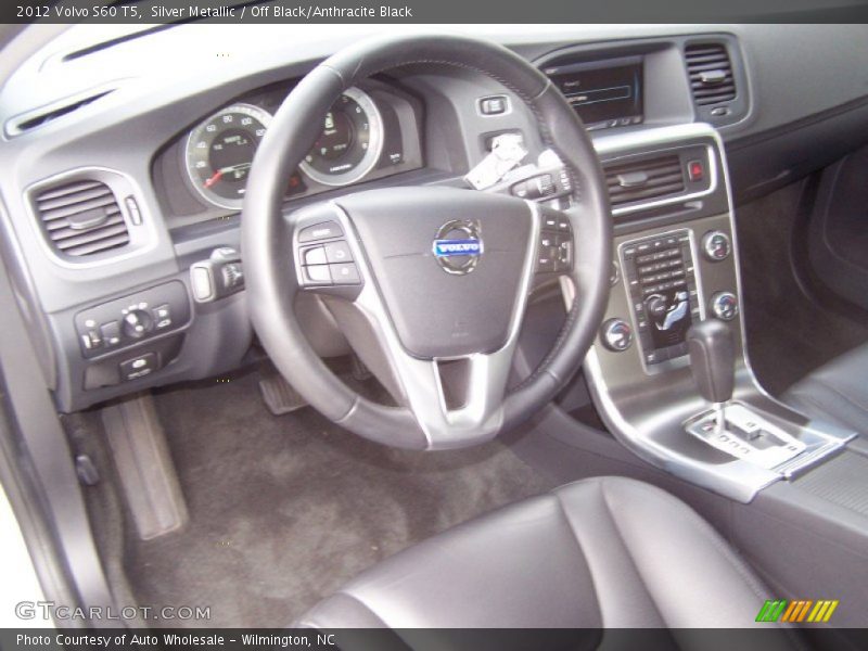 Silver Metallic / Off Black/Anthracite Black 2012 Volvo S60 T5