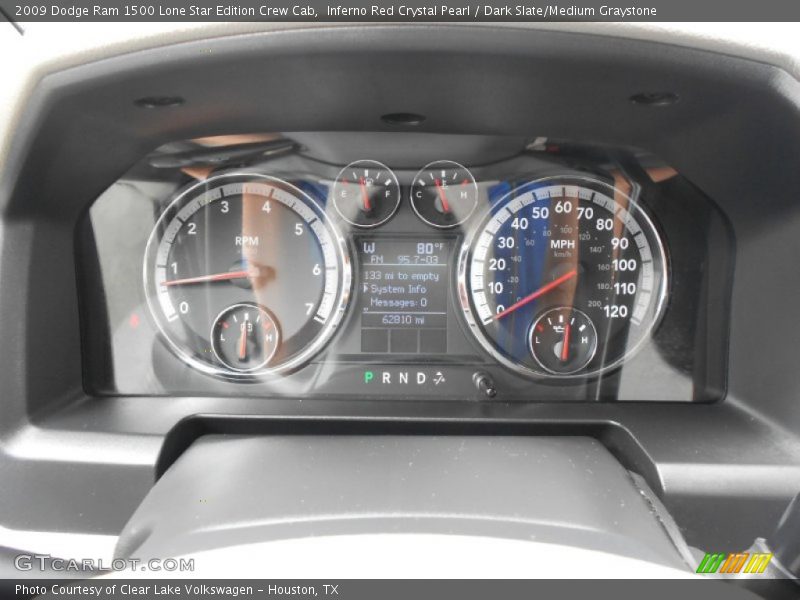 Inferno Red Crystal Pearl / Dark Slate/Medium Graystone 2009 Dodge Ram 1500 Lone Star Edition Crew Cab
