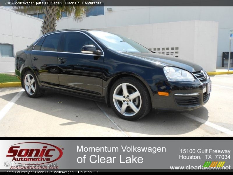 Black Uni / Anthracite 2009 Volkswagen Jetta TDI Sedan