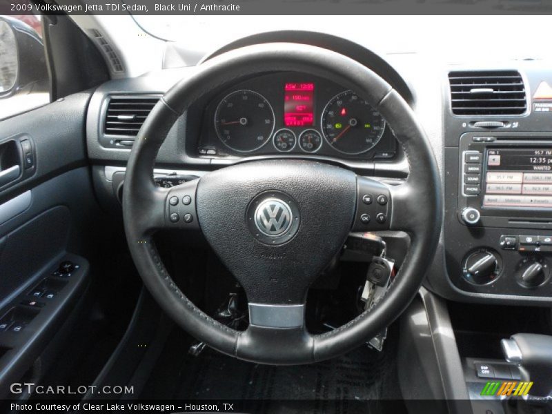 Black Uni / Anthracite 2009 Volkswagen Jetta TDI Sedan