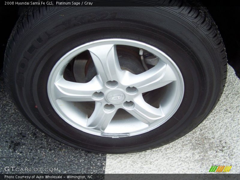 Platinum Sage / Gray 2008 Hyundai Santa Fe GLS